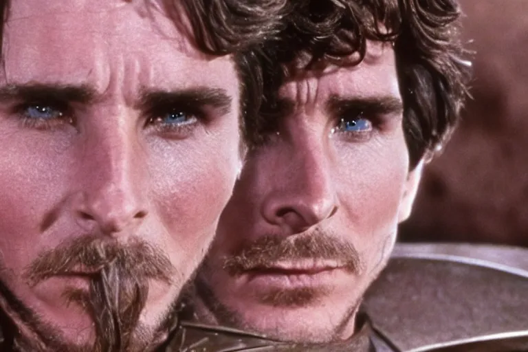 Image similar to film still of Christian Bale as Feyd-Rautha in Dune 1965