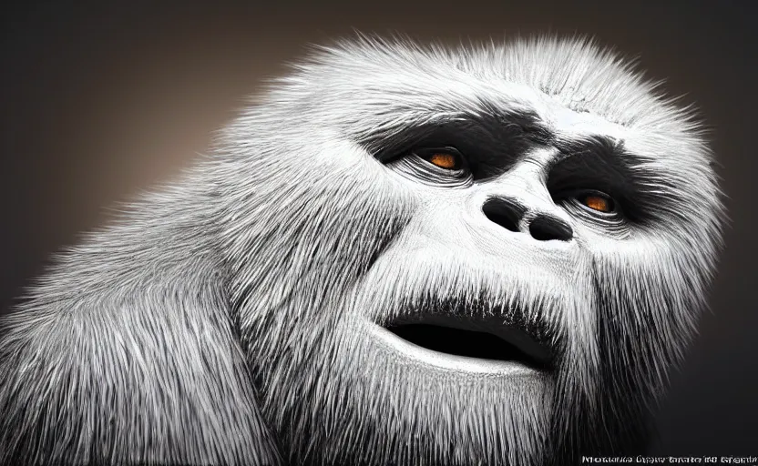 Prompt: hyperrealistic photograph of a yeti