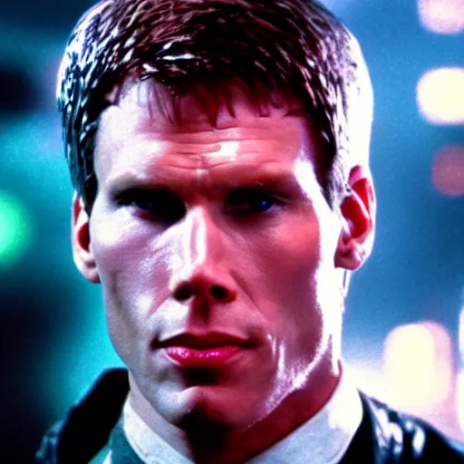 Image similar to Live Action Still of Jerma in Blade Runner (1982), real life, hyperrealistic, ultra realistic, realistic, highly detailed, epic, HD quality, 8k resolution, body and headshot, film still