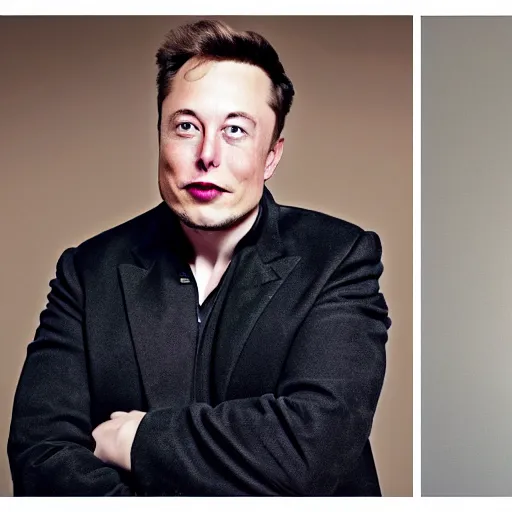 Image similar to A portrait photo of Elon Musk teams up with a teenage Elon Musk, perfect faces, 50 mm, award winning photography