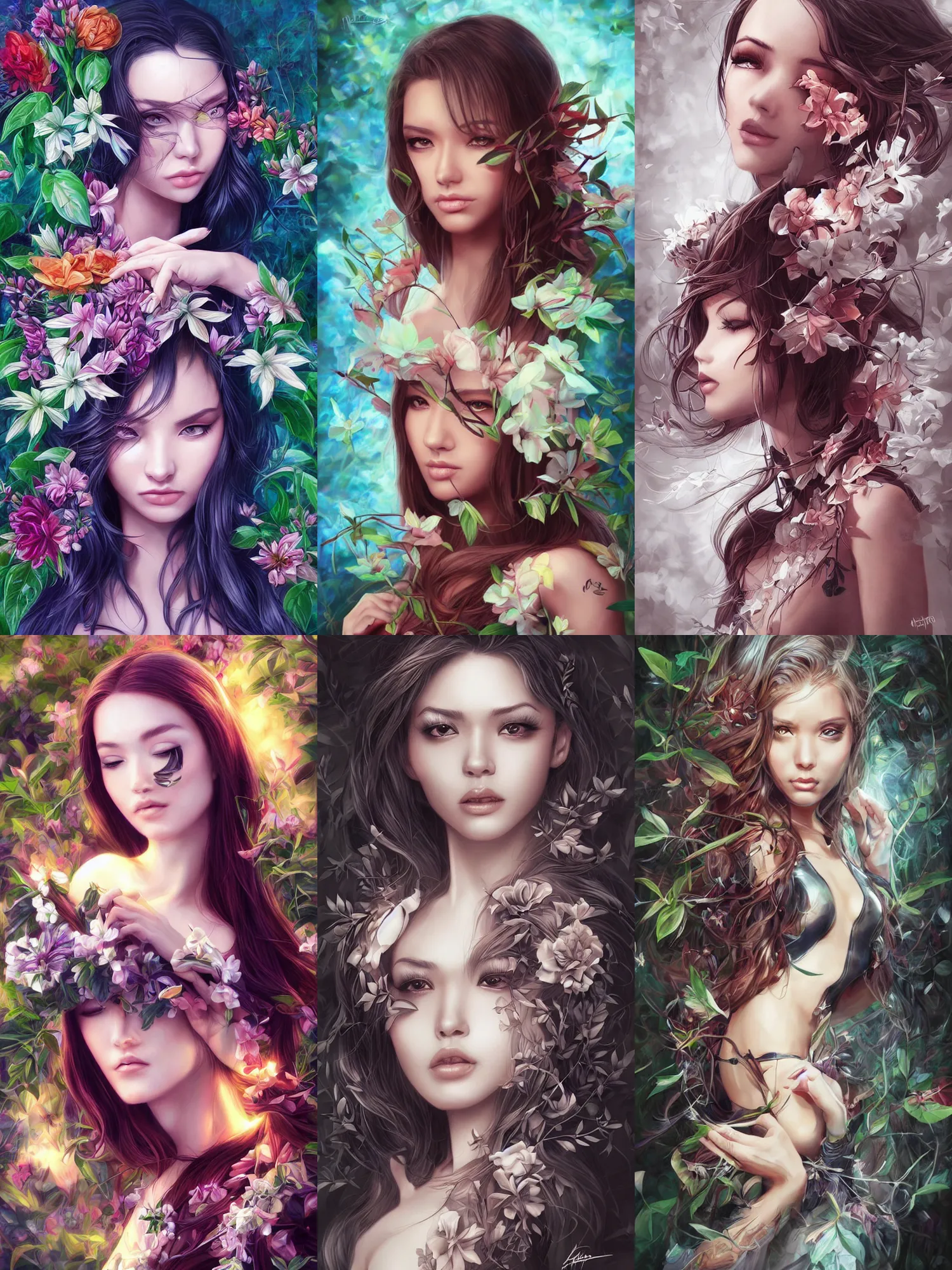 Prompt: Eclectic Nature, artwork by artgerm