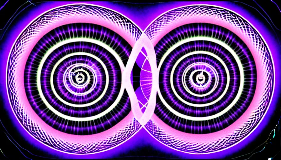 Prompt: the music of TOOL manifested as spiral powered angel, Transcendance, fibonachi spiral, sacred geometry