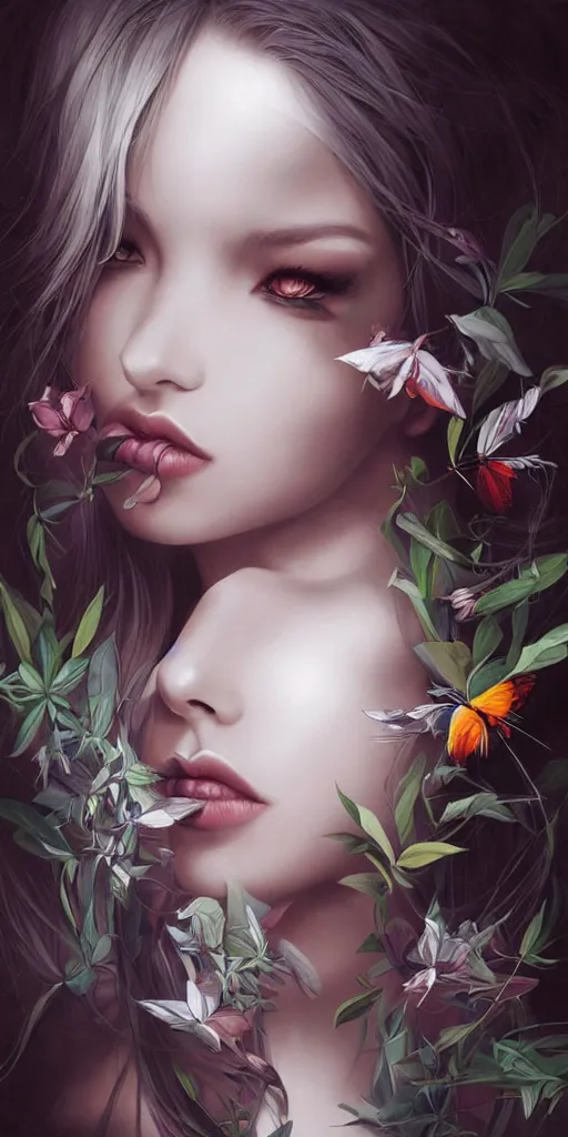 Prompt: Eclectic Nature, artwork by artgerm, eyes open