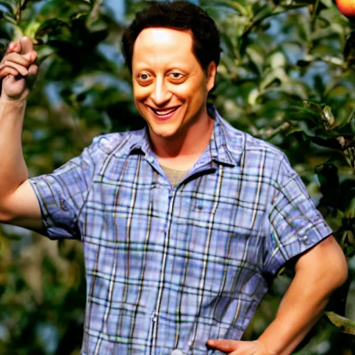 Image similar to rob schneider as an apple