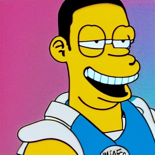 Prompt: Will Smith cosplay as Homer Simpson, detailed digital art, colourful masterpiece beautiful beautiful beautiful