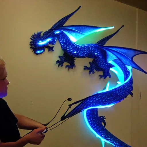 Image similar to fiber optic dragon