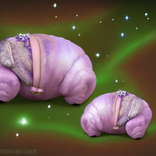 Image similar to dreamy realistic fairy tardigrade