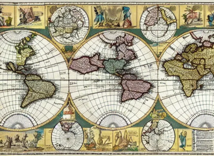 Image similar to a political map of the superstates that rule earth in the year 3 0 0 0, by gerardus mercator, beautiful composition, amazing details, map cartography