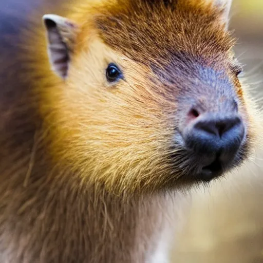 Image similar to cute fluffy smol capybara