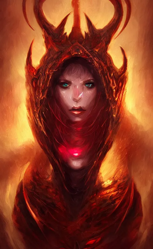 Image similar to face portrait of dragon kin woman, with pretty red ruby eyes, dynamic lighting, fantasy concept art, trending on art station, stunning visuals, creative, cinematic, ultra detailed