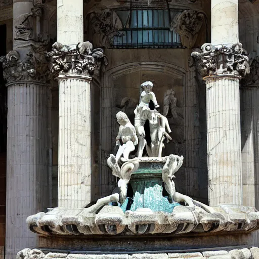 Prompt: A photo of a the Fountain of Cybele (Madrid)