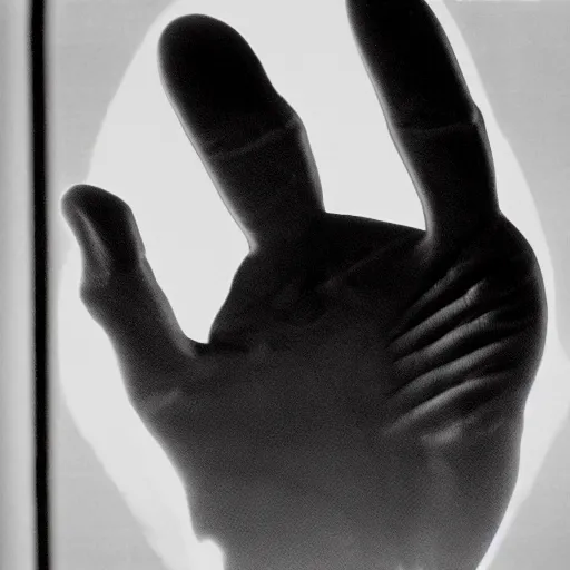 Prompt: x - ray of a 6 fingered hand