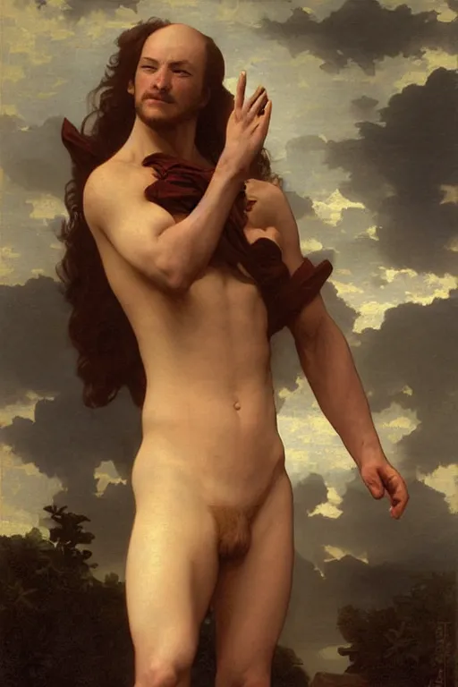 Prompt: Charles Xavier from the X-Men by William Adolphe Bouguereau