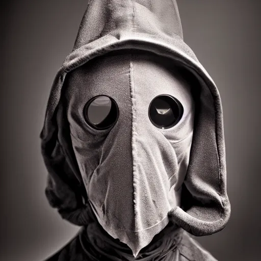 Image similar to teenage plague doctor prom photo. extremely lush lifelike detail. award - winning digital art by ansel adams, roger deakins, steichen. surreal scientific photoillustration, masterpiece, artstation, shutterstock polycount contest winner, biomorphic. child larva plague doctor