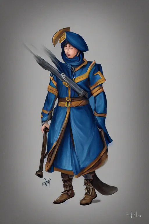 Image similar to mage in soldier uniform | digital painting | highly detailed | fantasy