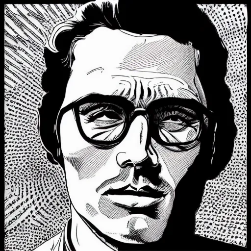 Image similar to “ james franco retro minimalist portrait by jean giraud, moebius starwatcher, high detail, linework, sharp, smooth face, color comic, 8 k ”