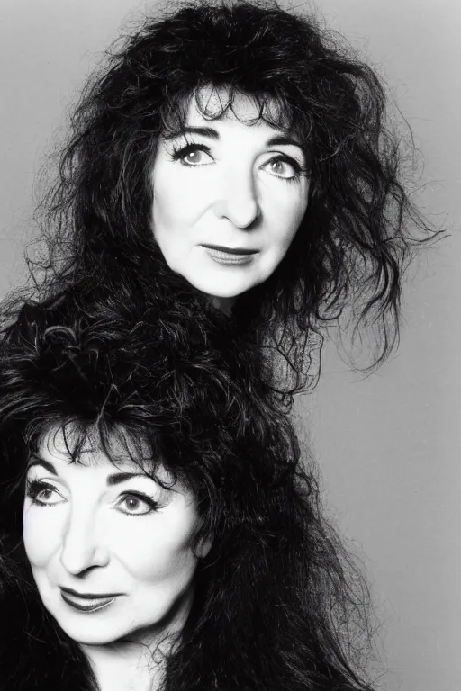 Prompt: Kate Bush professional photograph close up, 4k