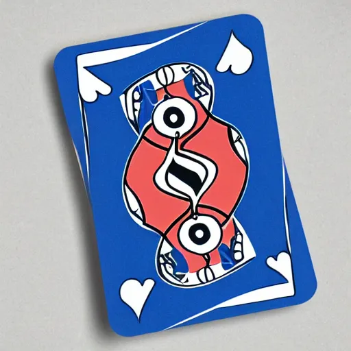 Prompt: playing card design inspired by a cartoon mouse