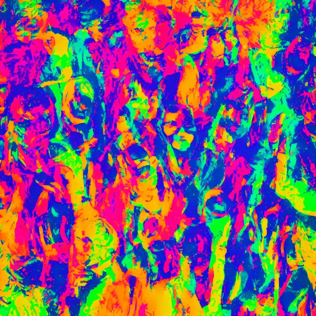Image similar to Fauvist rave party