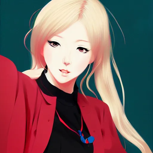 Image similar to Ann Takamaki, anime, elegant, 2d, ultra highly detailed, digital painting, smooth, sharp focus, artstation, pixiv, art by Ina Wong, art by Ilya Kuvshinov