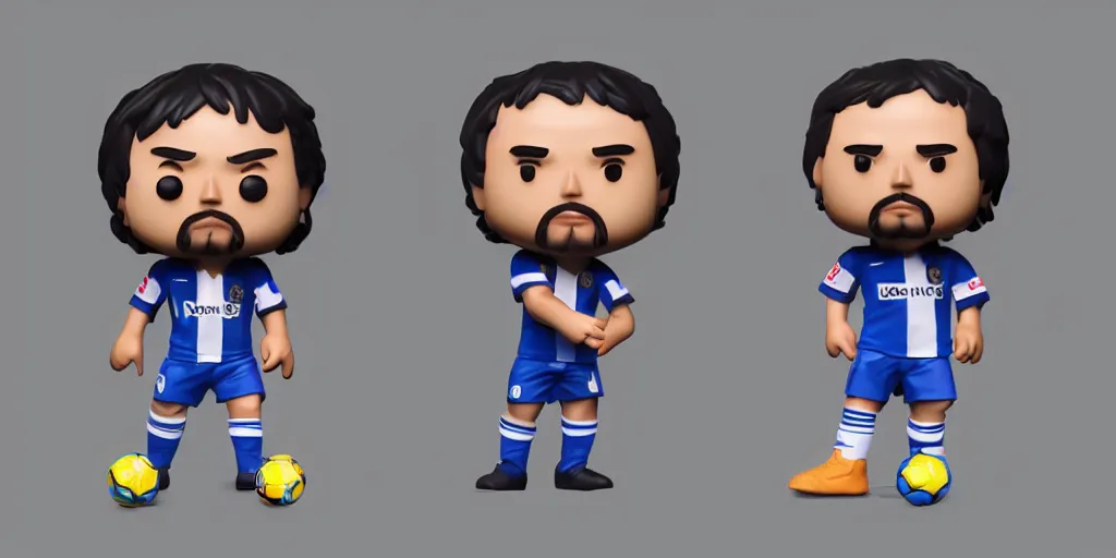 Prompt: funko of maradona, max resolution, high contrast, cinematic, light cinematic, volumetric, realistic, cinematic lighting, octane render, hyper realistic