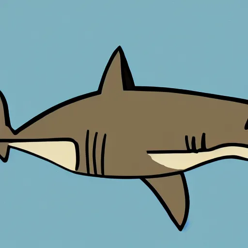 Image similar to a shark, painted in the style of a bored ape yacht club, nft,