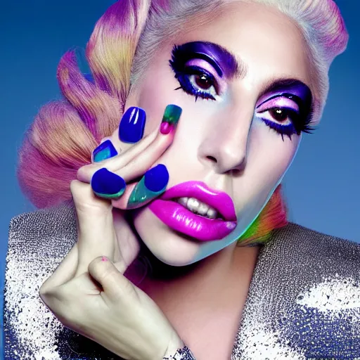 Image similar to lady gaga artpop act 2 album cover shot by nick knight, canon, highly realistic. high resolution. highly detailed. dramatic. 8 k. 4 k.