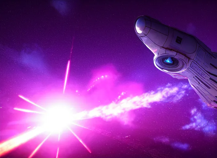 Prompt: a spaceship blasting off into the great beyond, vaporwave, stars in background. rain droplets on lens, 15mm. Very detailed 8k. Sharp. Cinematic post-processing. Unreal engine. Nanite. Ray tracing. Parallax. Tessellation