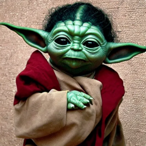 Prompt: baby yoda as Cleopatra