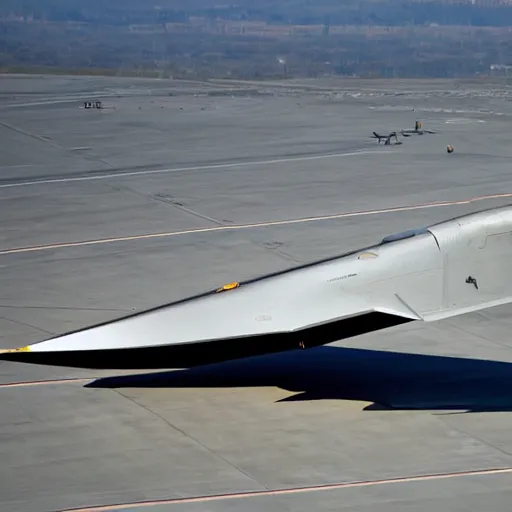 Prompt: stealthy hypersonic aircraft