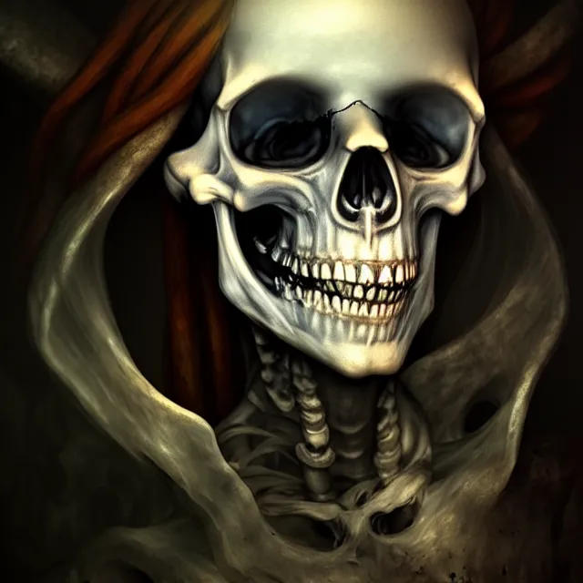 Prompt: photo of a translucent skeletal pirate ghost portrait in a grotto, photorealistic, dark, atmospheric lighting, painted, intricate, ultra detailed, well composed, best on artstation, cgsociety, epic, stunning, gorgeous, intricate detail, wow, masterpiece