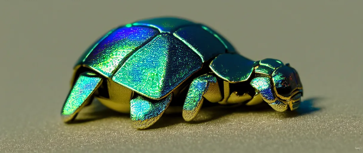 Image similar to highly detailed holographic scarab high quality photo with jeweled gorgeous moody blue lighting octane low angle hd 8k sharp shallow depth of field