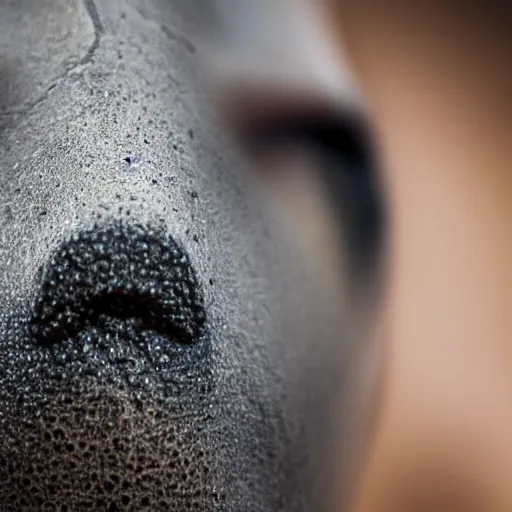 Image similar to a highly detailed, macro shot of a nose, 8k, depth of field