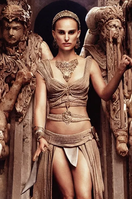 Image similar to Natalie Portman as a Roman Goddess