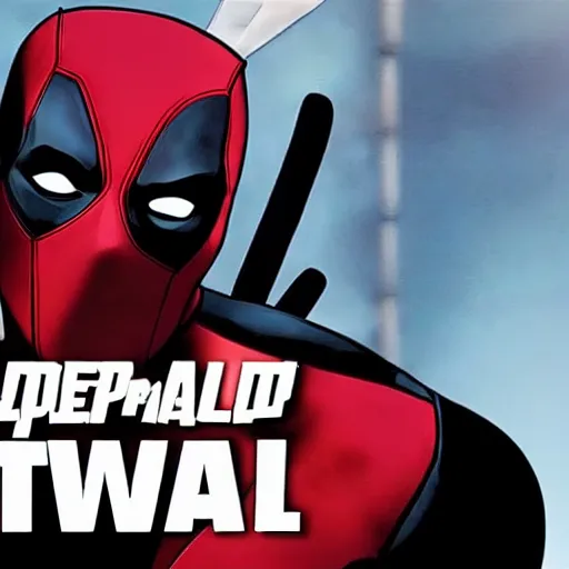 Image similar to deadpool meets batman for the first time 4 k detailed super realistic