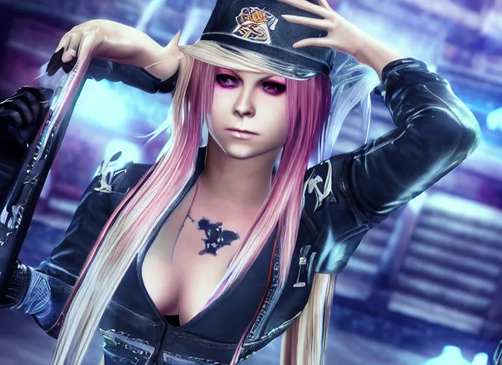 Image similar to Avril Lavigne as a playable character in Dead or Alive, detailed game screenshot 4K