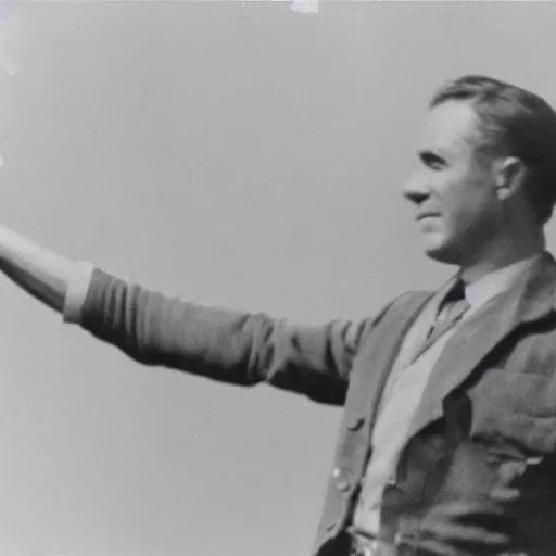 Image similar to a film strip reel of a man waving his arm from left to right