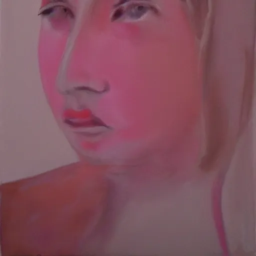Prompt: portrait, soft, pink