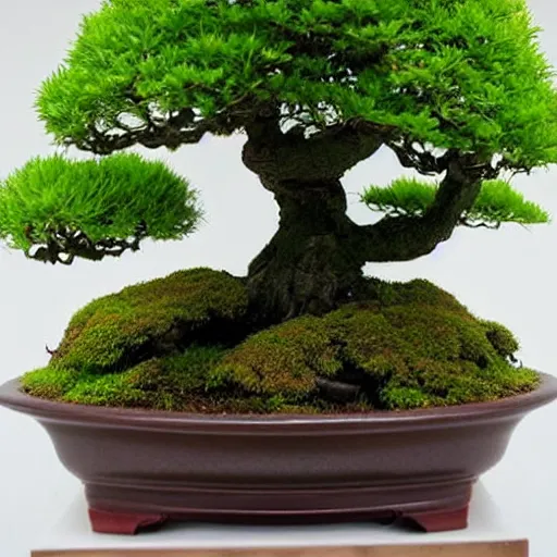 Prompt: photo of a kokedama momiji bonsai, plant, beautiful, high detail, bright, cinematic,