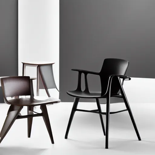 Prompt: a brand new modern chair design, beautifully lit, studio lighting, product, magazine shoot