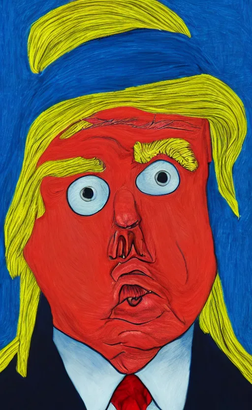 Image similar to romantic portrait of donald trump by allie brosh, james jean, realistic, photo, 8 k