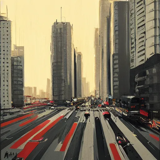 Prompt: avenida paulista painted by atey ghailan