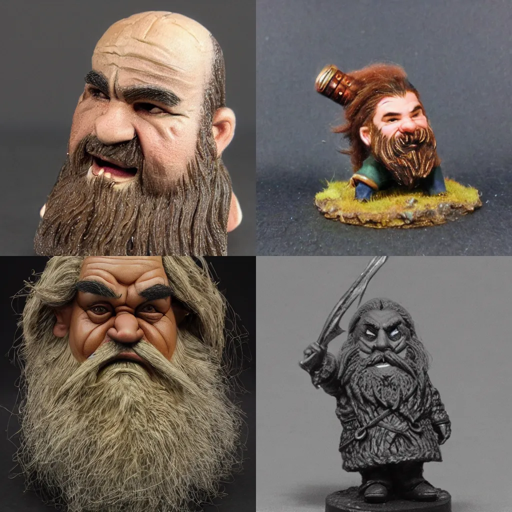 Prompt: a rough beardless dwarf, WLOP