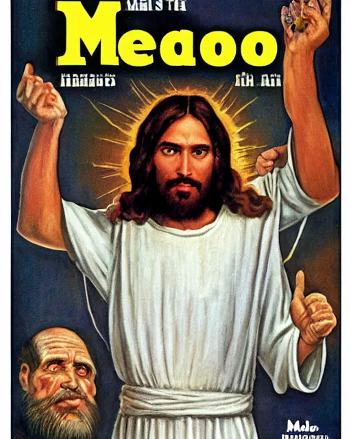 Prompt: jesus christ on the cover of mad magazine