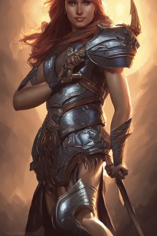 Image similar to amazon valkyrie athena, d & d, fantasy, portrait, highly detailed, headshot, digital painting, trending on artstation, concept art, sharp focus, illustration, art by artgerm and greg rutkowski and magali villeneuve