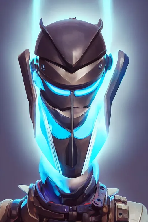 Image similar to epic mask helmet robot ninja portrait stylized as fornite style game design fanart by concept artist gervasio canda, behance hd by jesper ejsing, by rhads, makoto shinkai and lois van baarle, ilya kuvshinov, rossdraws global illumination radiating a glowing aura global illumination ray tracing hdr render in unreal engine 5