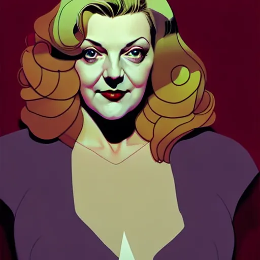 Image similar to comic art by joshua middleton, actress, sheryl lee as laura palmer in the tv show, twin peaks,