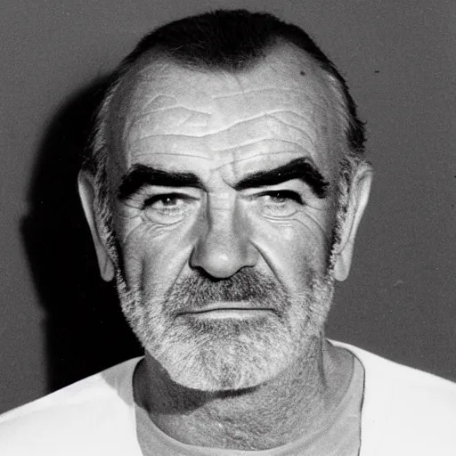 Image similar to a mugshot of sean connery from the year 2 0 1 4