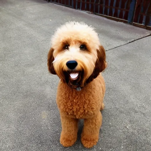 Image similar to bad goldendoodle haircut,