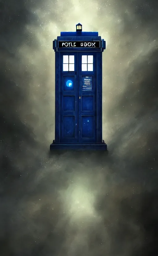 Image similar to a portrait of a tardis, in space, dynamic lighting, photorealistic fantasy concept art, trending on art station, stunning visuals, creative, cinematic, ultra detailed